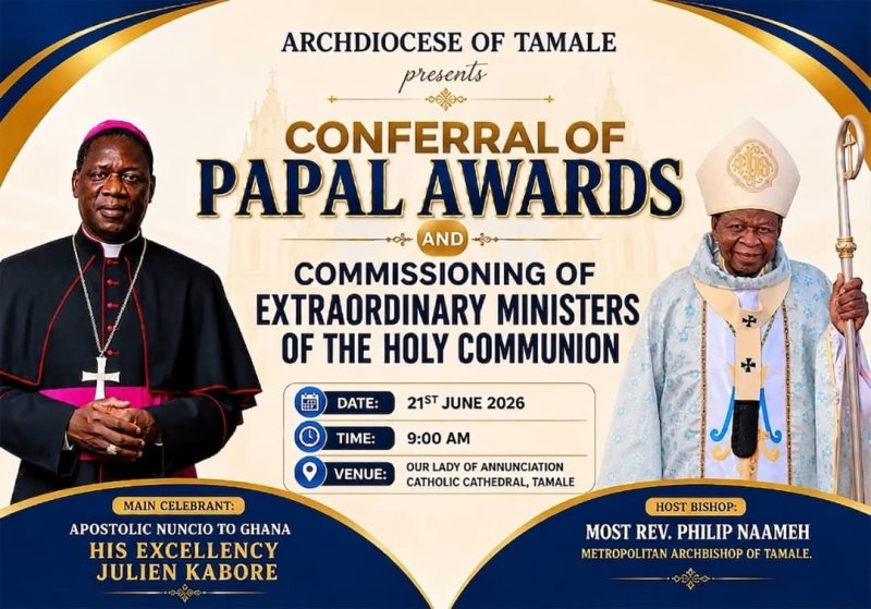 Apostolic Nuncio To Confer Papal Awards In Tamale.