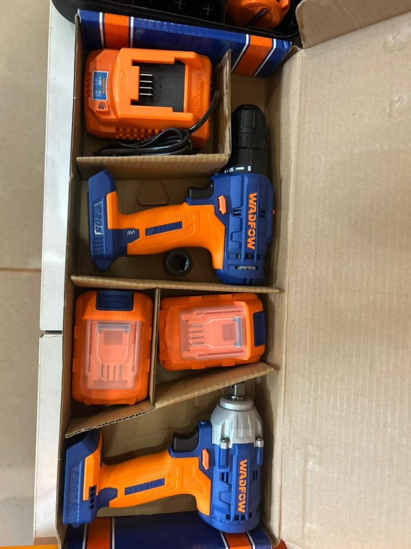 cordless drill 35Nm + lithium-ion impact wrench Combo set- P1C4